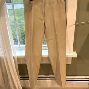 Calvin Klien beige linen pants. Lightweight unlined, 4 pocket slacks